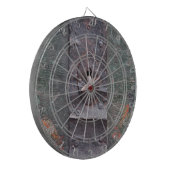 Oude vergrendeling met sleutel dartbord (Voorkant Links)