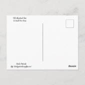 Oude verlaten winkel briefkaart (Achterkant)