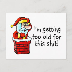 Oude Vermoeide Sinterklaas Feestdagenkaart