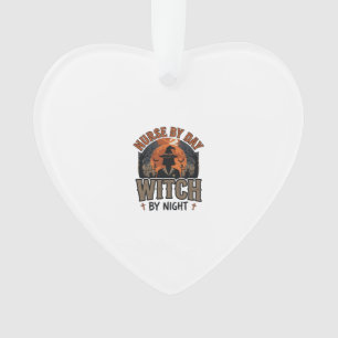Oude verpleegster heks Halloween ontwerp_1 Ornament