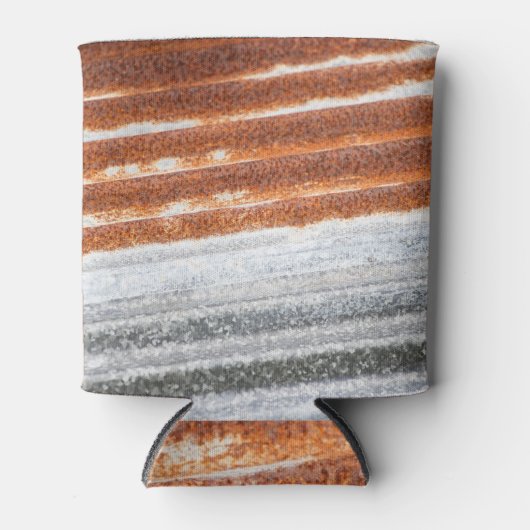 Oude Verroeste Zink Oppervlakte Textuur Blikjeskoeler (Voorkant)