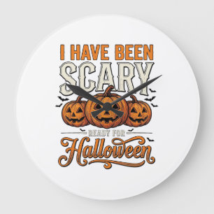 Oude Verschrikkelijke Halloween Pompoen Shirt Ontw Grote Klok