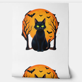 Oude Verschrikkelijke Kerstkat Kostuum Retro Kat M Behang