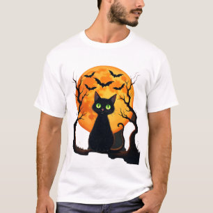 Oude Verschrikkelijke Kerstkat Kostuum Retro Kat M T-shirt