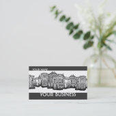 Oude Victoriaans huizen onroerend goed aangepaste  Visitekaartje (Staand voorkant)