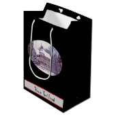 Oude Victoriaans kamer met kerstmis Medium Cadeauzakje (Voorkant Gekanteld)