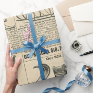 Oude Victoriaanse Kerst Cadeaupapier