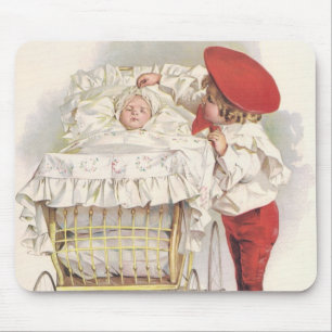 Oude Victoriaanse Kinderen, Kind en Baby in Kinder Muismat