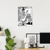 Oude victoriaanse Mother Goose door Charles Robins Poster (Thuiskantoor)