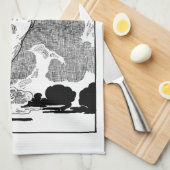 Oude victoriaanse Mother Goose door Charles Robins Theedoek (Quarter Fold)