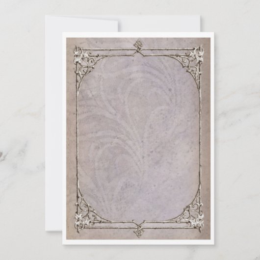 Oude Victoriaanse rand uitnodiging (Voorkant)