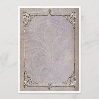 Oude Victoriaanse rand uitnodiging