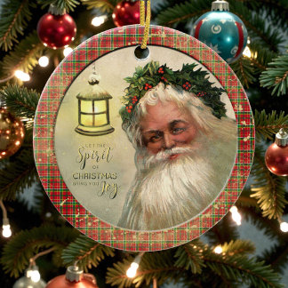 Oude Victoriaanse Rustieke Familie Gepersonaliseer Keramisch Ornament