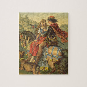Oude victoriaanse sprookjes, broer en zus legpuzzel