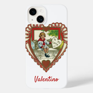 Oude victoriaanse Valentijnsdag, jongen in hart Case-Mate iPhone 14 Hoesje