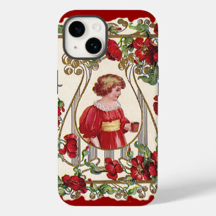 Oude victoriaanse valentijnsdag kind met rozen Case-Mate iPhone 14 hoesje