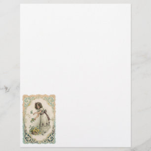 Oude victoriaanse Valentijnsdag, Meisje met Rozen Flyer