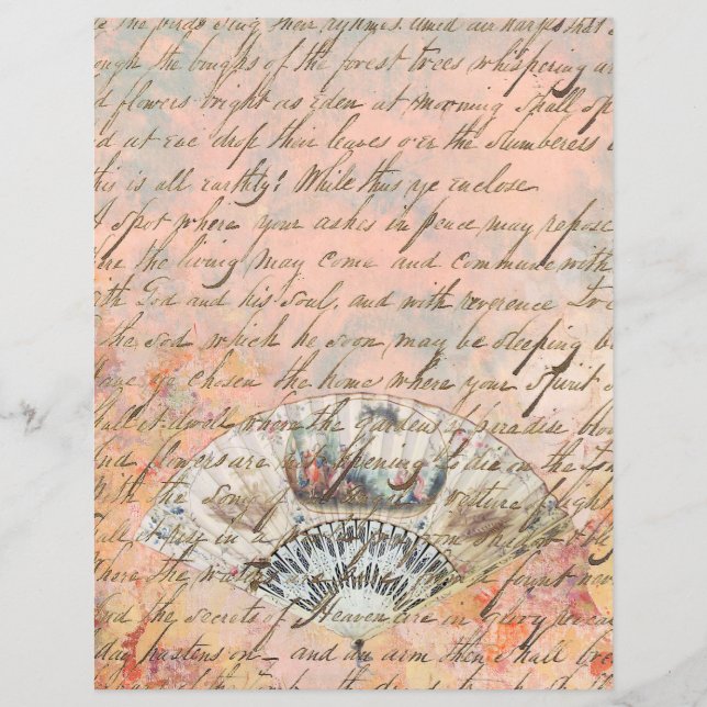 Oude Victoriaanse ventilator Oude tekst (Voorkant)