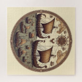 Oude Vikingzeilschepen 3 Legpuzzel (Horizontaal)