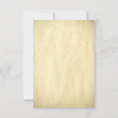 Oude vintage bruiloft RSVP kaarten (Achterkant)