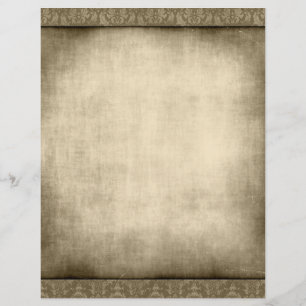 Oude Vintage Flyer met Papier Achtergrond