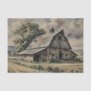 Oude vintage schuur tissuepapier