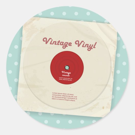 Oude Vinyl Record Stickers (Voorkant)