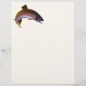 Oude vis, sportvisser visserman flyer (Achterkant)