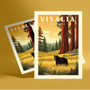 Oude Visalia Californië Briefkaart