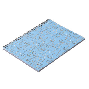 Oude vishaken notitieboek