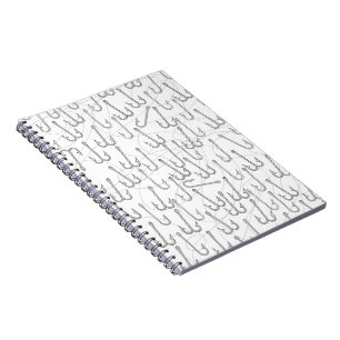 Oude vishaken notitieboek