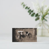 Oude Visitekaartjes van trekkers (Staand voorkant)