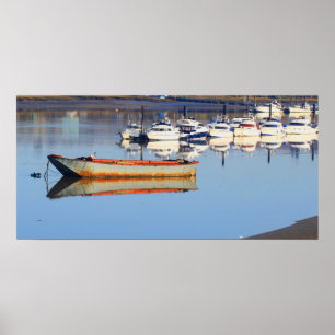 Oude Vissende boot Poster