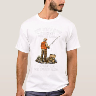 Oude Visser Visserij Spreuk T-shirt