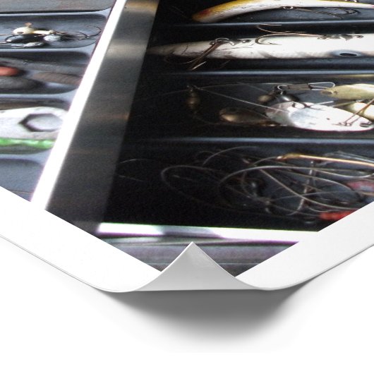 Oude vistuigdoos poster (Hoek)