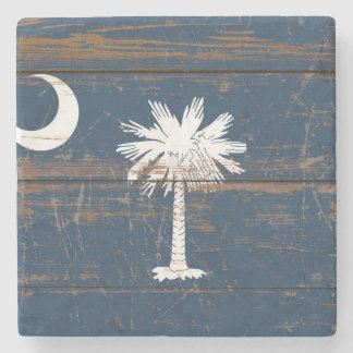 Oude vlag van de staat South Carolina Stenen Onderzetter