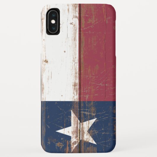 Oude Vlag van de Texas Case-Mate iPhone Case (Achterkant)