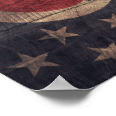 Oude vlag van hout, Ohio; Poster (Hoek)