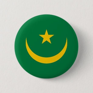 Oude vlag van Mauritanië Ronde Button 5,7 Cm