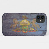 Oude vlag van Pennsylvania; Case-Mate iPhone Case (Achterkant (horizontaal))