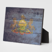 Oude vlag van Pennsylvania; Fotoplaat (Zijkant)