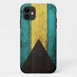Oude vlag van Wooden Bahamas iPhone 11 Hoesje