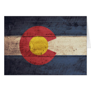 Oude vlag van Wooden Colorado