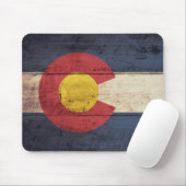 Oude vlag van Wooden Colorado Muismat (Met muis)