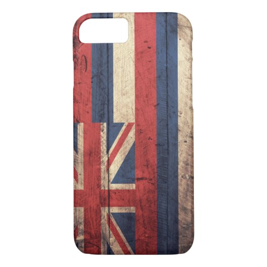 Oude vlag van Wooden Hawaii; Case-Mate iPhone Case (Achterkant)