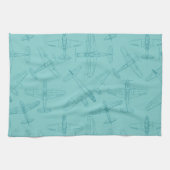 Oude vliegtuigen theedoek (Horizontaal)