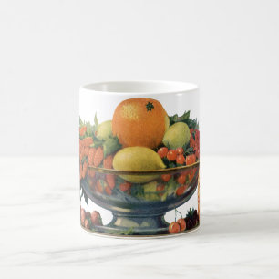 Oude voeding, Gevarieerd fruit in een kom Koffiemok