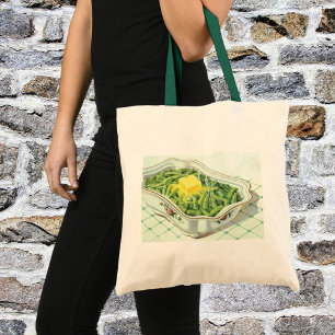 Oude Voeding, Groene Boonenschotel met Boter Tote Bag
