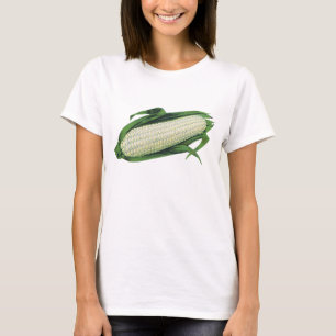 Oude voedingsgroenten Witte maïs aan de kolf T-shirt