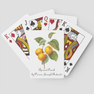 Oude Voedsel Fruit, Abrikoos Perzik door Redoute Pokerkaarten